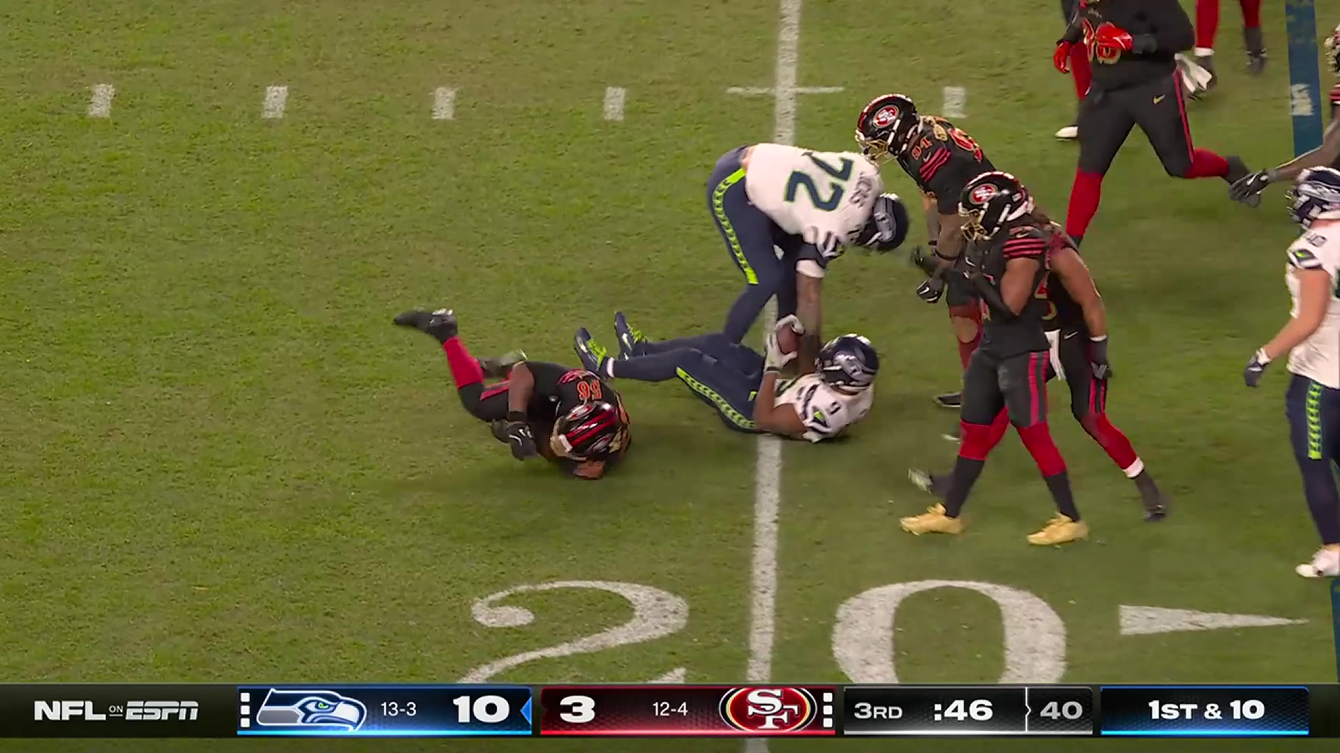Loss of yards courtesy of Keion White 😤 Tune in: NFL Sunday Ticket On ...