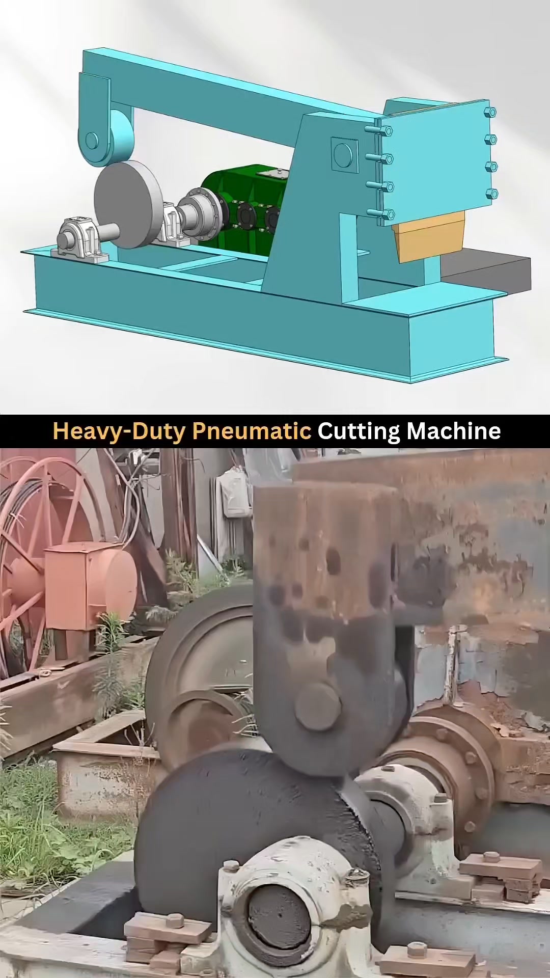 Heavy Duty Cutting Machine . . . . . . . . . . . #solidworks #3d # ...