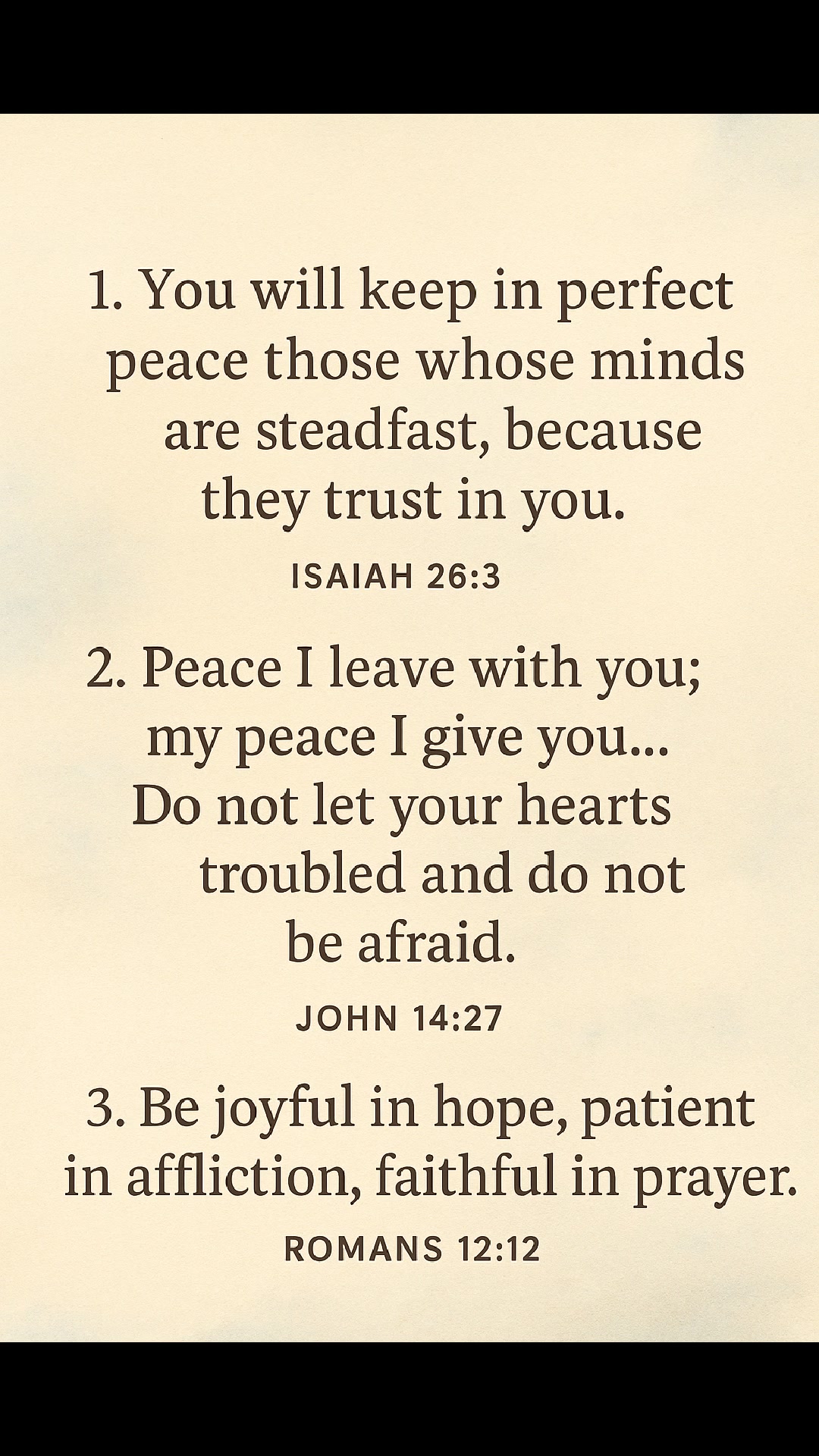 Today's Inspiration. 🕊️ Perfect peace comes from trusting Him. (Isaiah ...