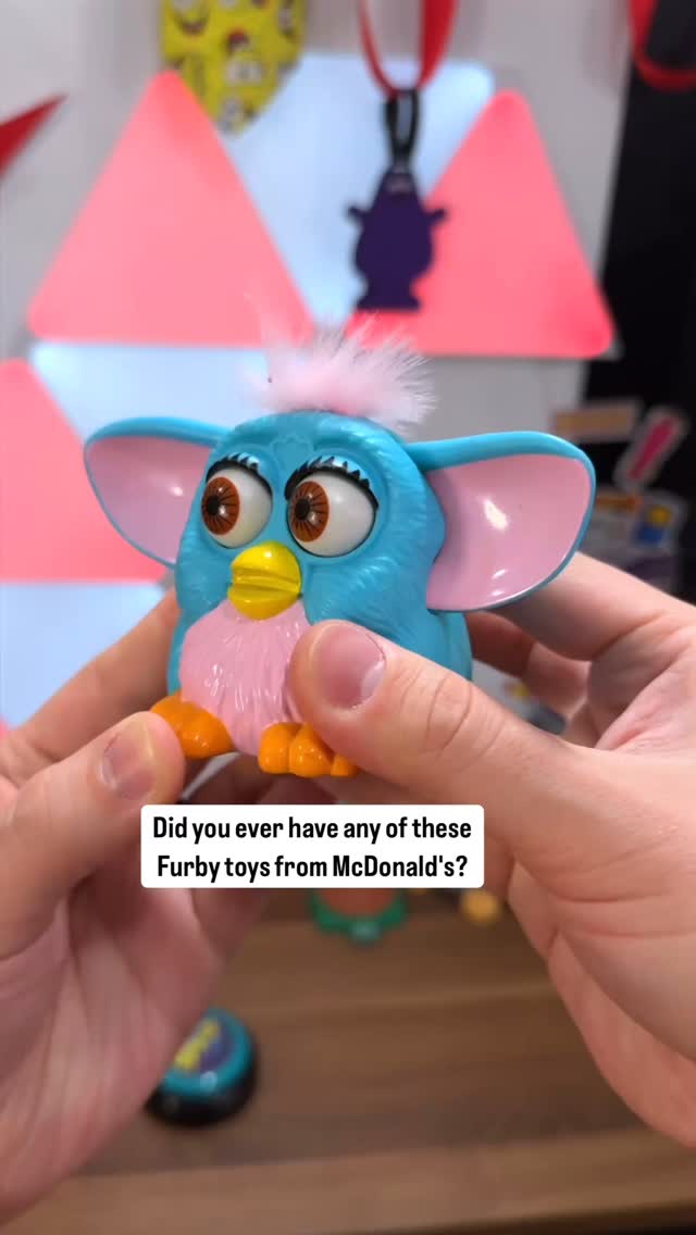 Did you ever have these Furby toys from McDonald's?! #furby