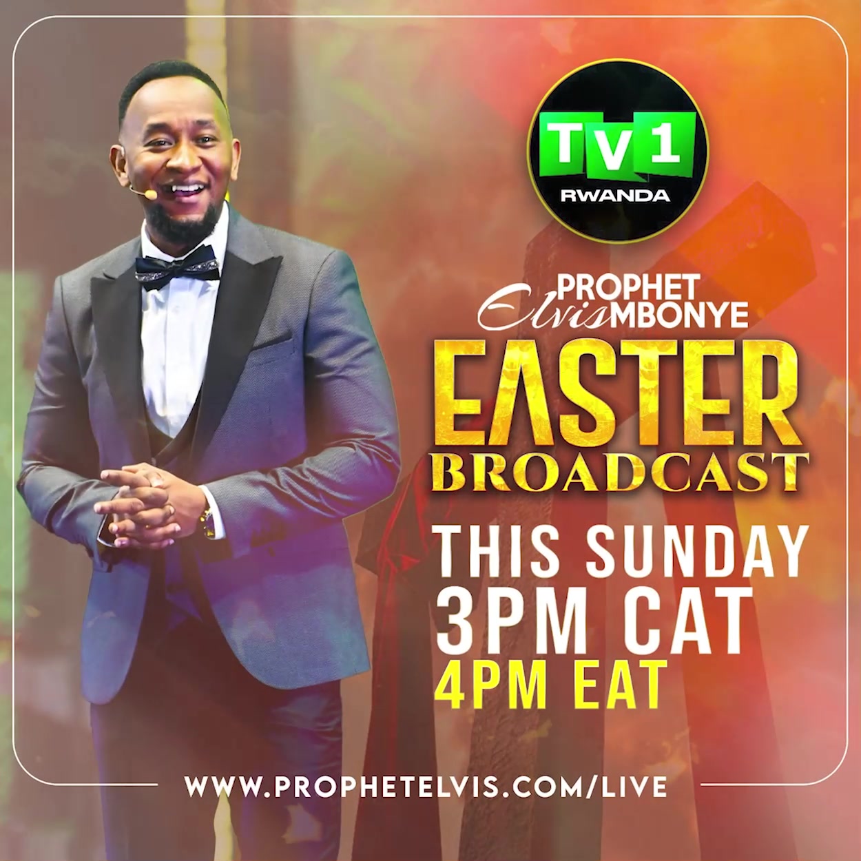 Special Easter broadcast with Prophet Elvis Mbonye! Tune in to; TBN ...