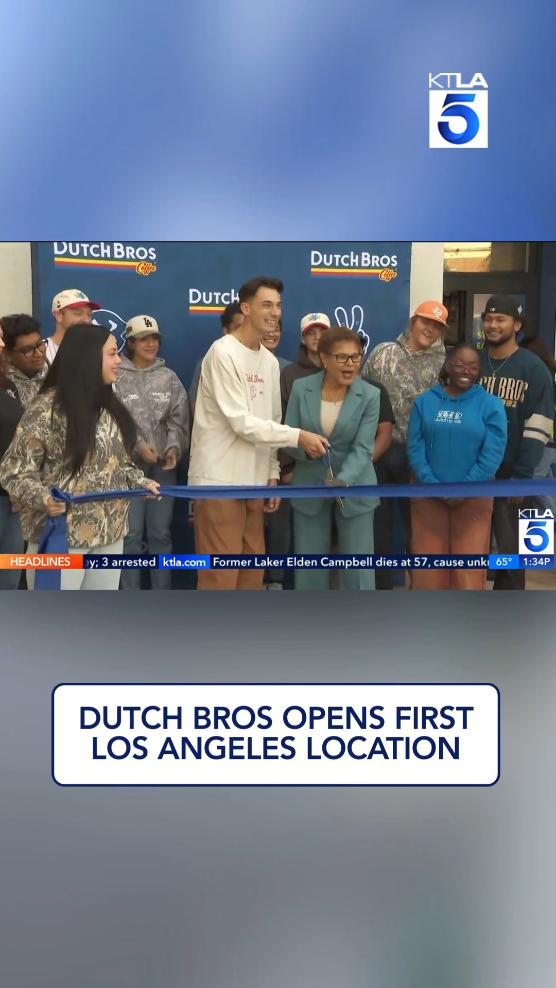 Dutch Bros has officially opened its first location in Los Angeles ...