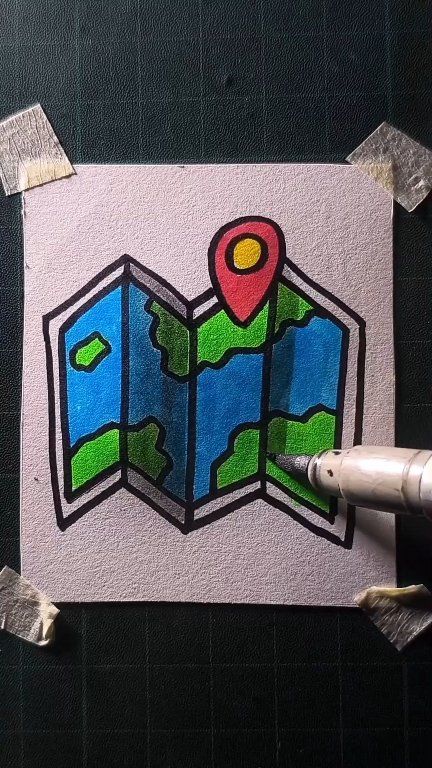 Easy map drawing | All About Art