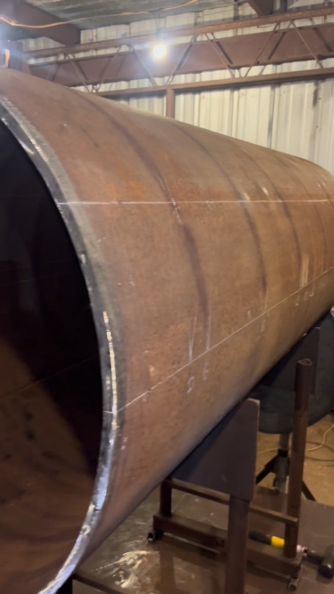 24” diameter x3/8” thick x 60” long main pit with plain firebox with 3/ ...