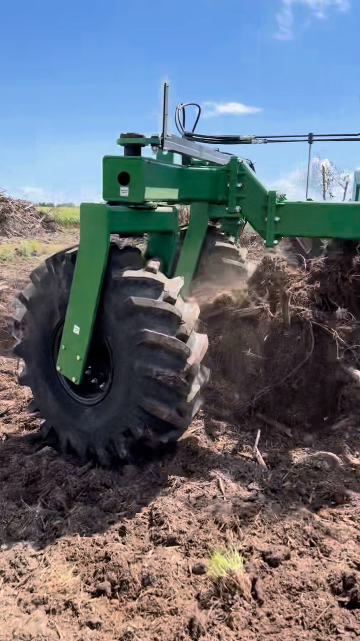 Check out the Harrell Ag Products Rock N Root Rake getting the job done ...