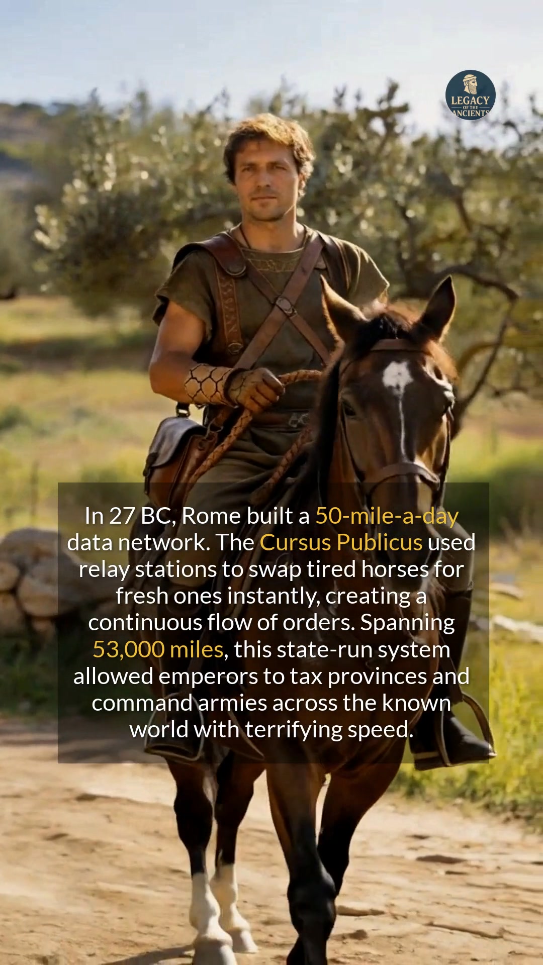 The Romans built a physical internet of roads and horses that kept ...
