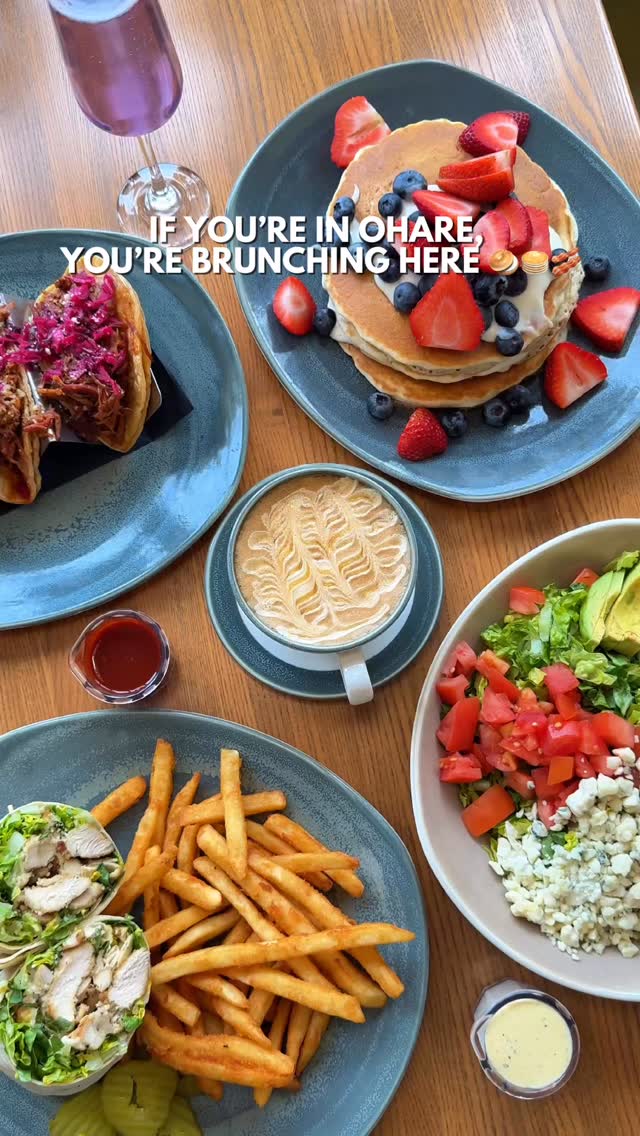 Brunch status: 10/10 🥞☕🌮 If you're near O'Hare, this is your