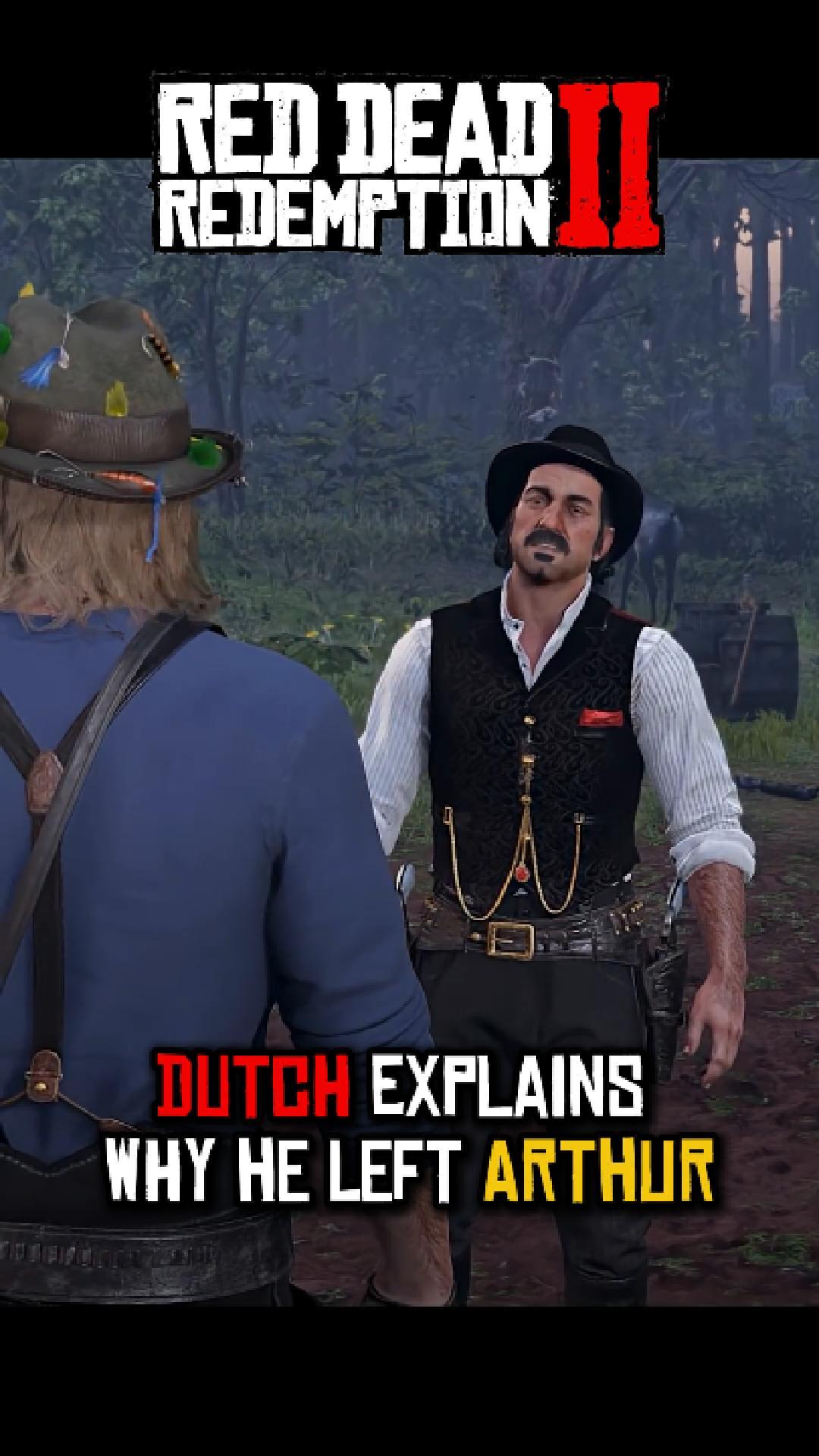 Dutch explains why he left Arthur🫥 #rdr2 #reddeadredemption2 # ...