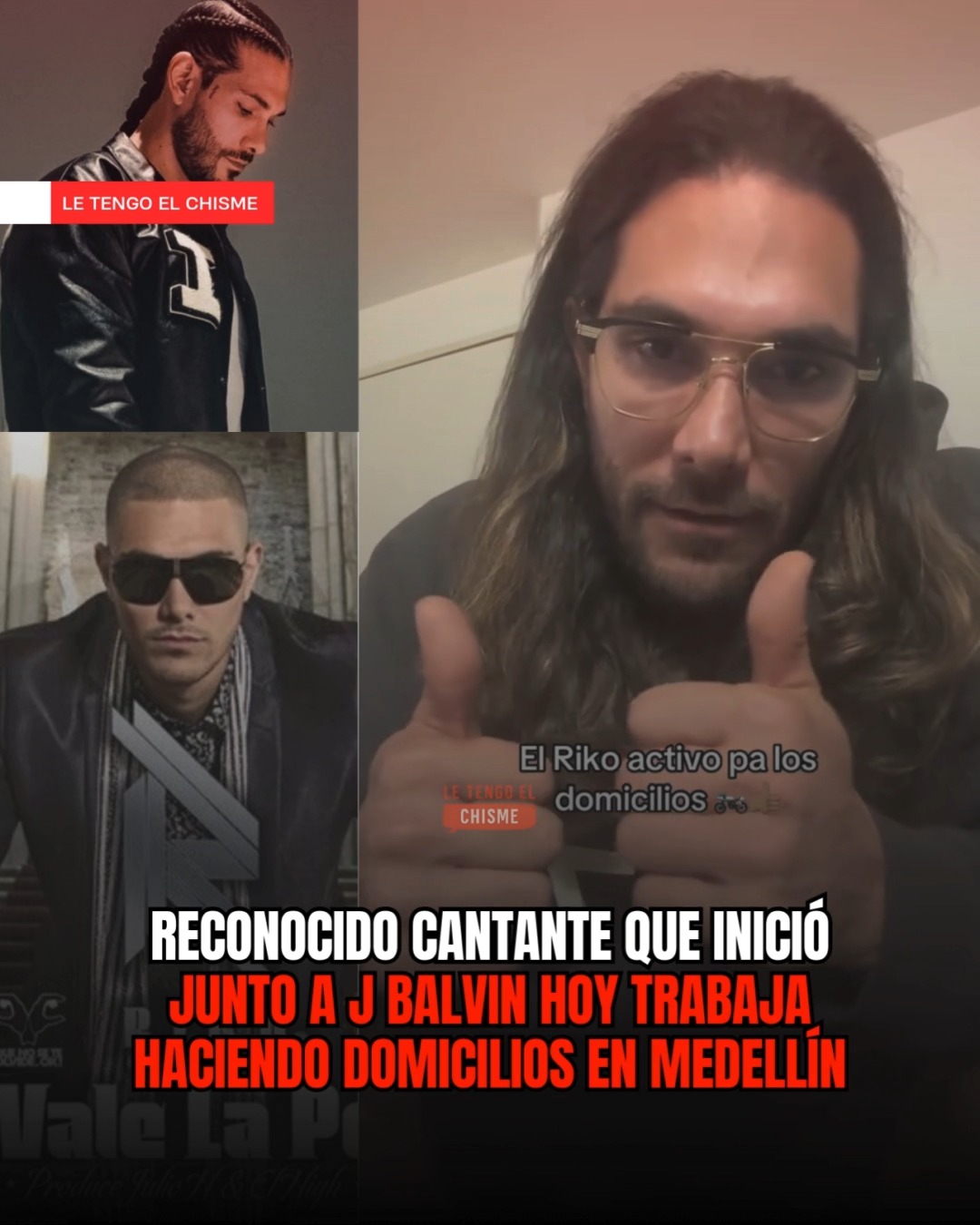 Cantante que inició junto a J Balvin hoy trabaja haciendo domicilios en ...