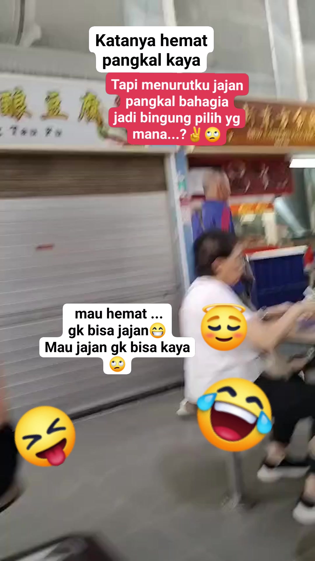 Sebenernya pingin bhgia mau jajan aja tapi setelah ku lihnat saku ku ...