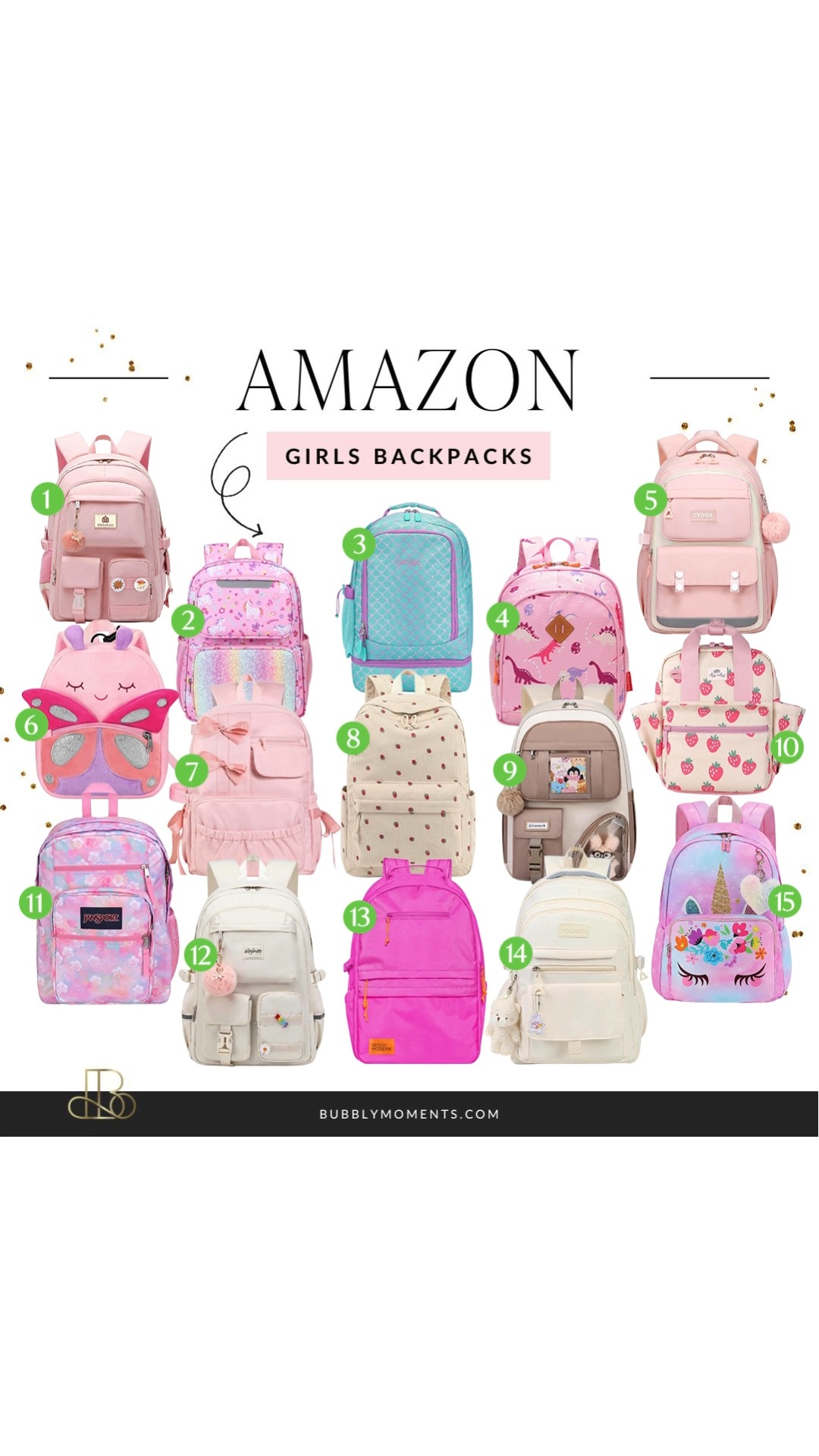 Shop Amazon Girls Backpacks 🎒: https://amzlink.to/az0BRFFAcq3rC, 1. Anti-Theft Travel Backpack: https://amzlink.to/az0URXXQWabDo, 2. Unicorn Backpack for Kids: https://amzlink.to/az013LS634j24, 3. 