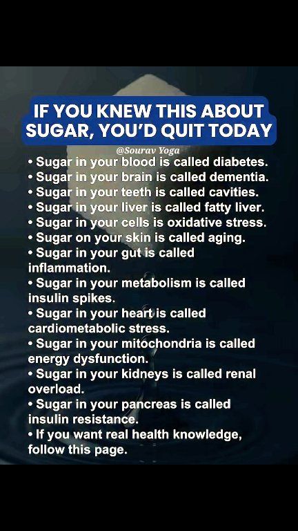 IF YOU KNEW THIS ABOUT SUGAR, YOU'D QUIT TODAY Sourav Yoga • Sugar in ...