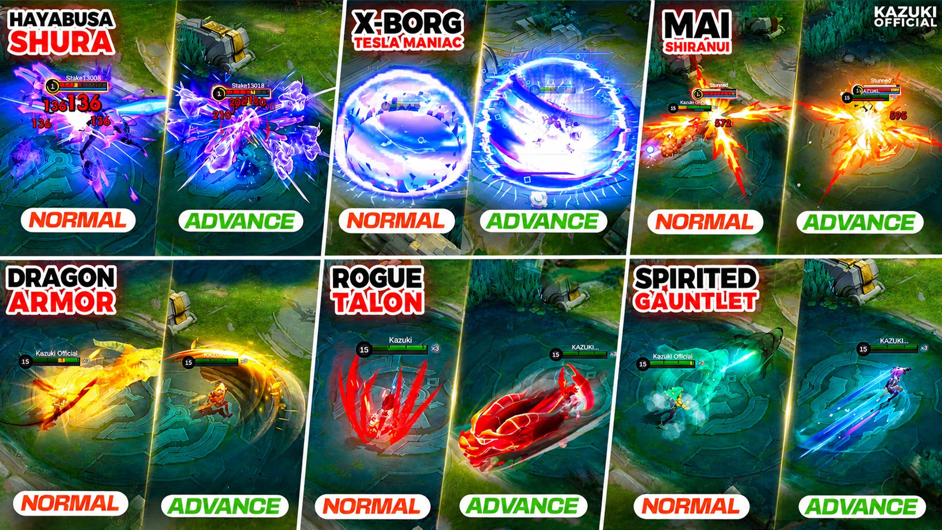 Kazuki - Which of the following skins is best according to you?👀