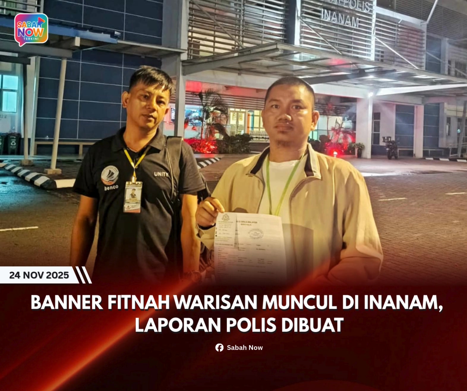 KOTA KINABALU – Seorang ahli Parti Warisan, Benedic Pijulin, membuat ...