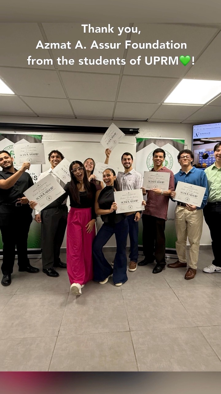 Thank you Azmat A. Assur Foundation for the scholarships for ...