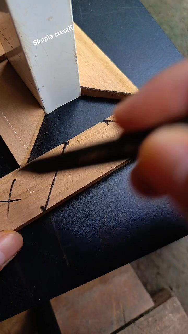 easy ideas for determining angles on wooden boards🛠📐😃?? #tricks #idea # ...