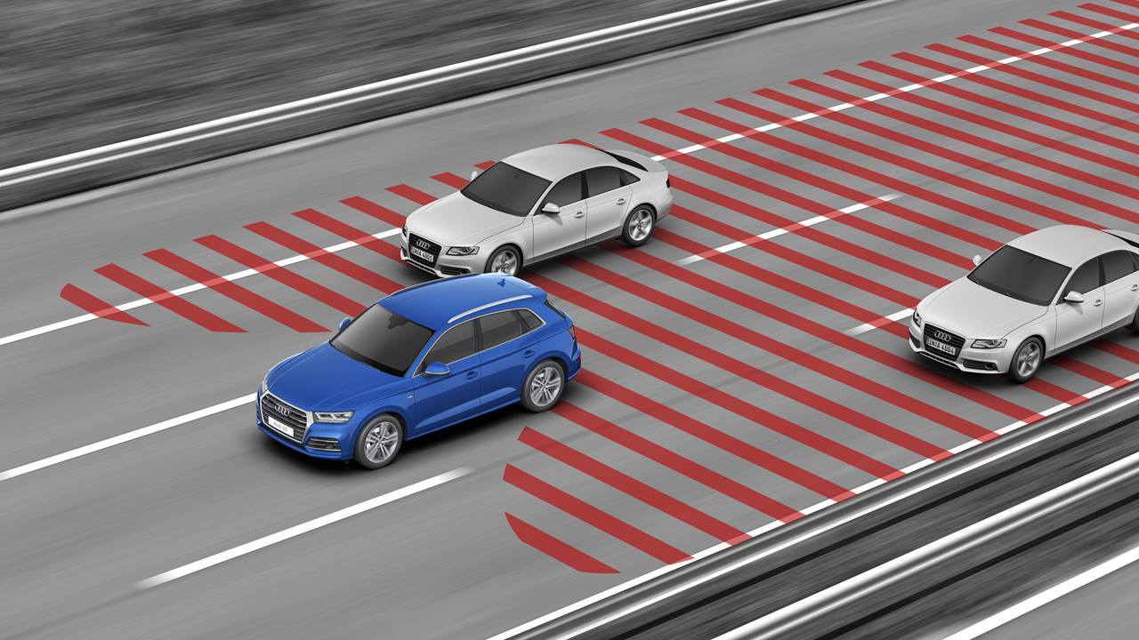 Available on the all-new Audi Q5; the Audi pre sense rear driver ...