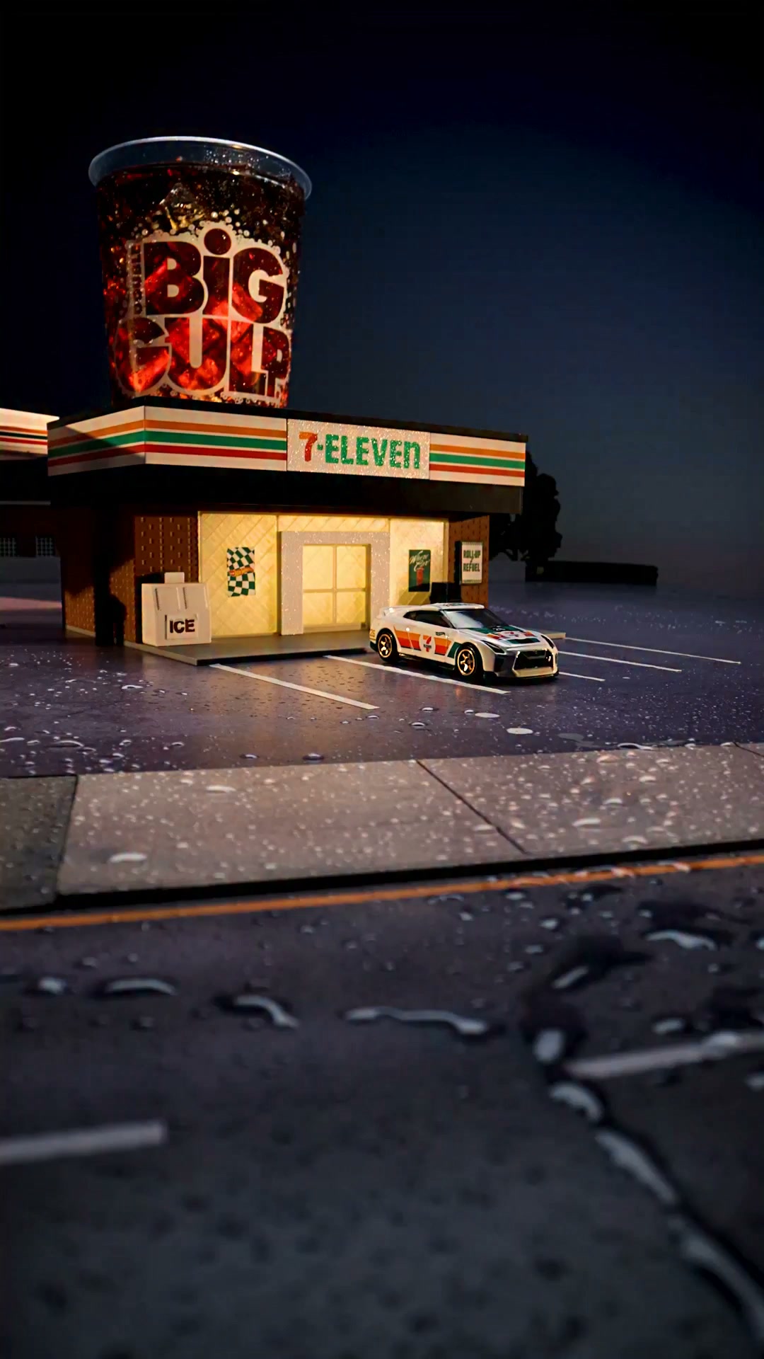 Small car, BiG Gulp.🔥 The 7-ELEVEn x Hot Wheels 2017 Nissan GT-R