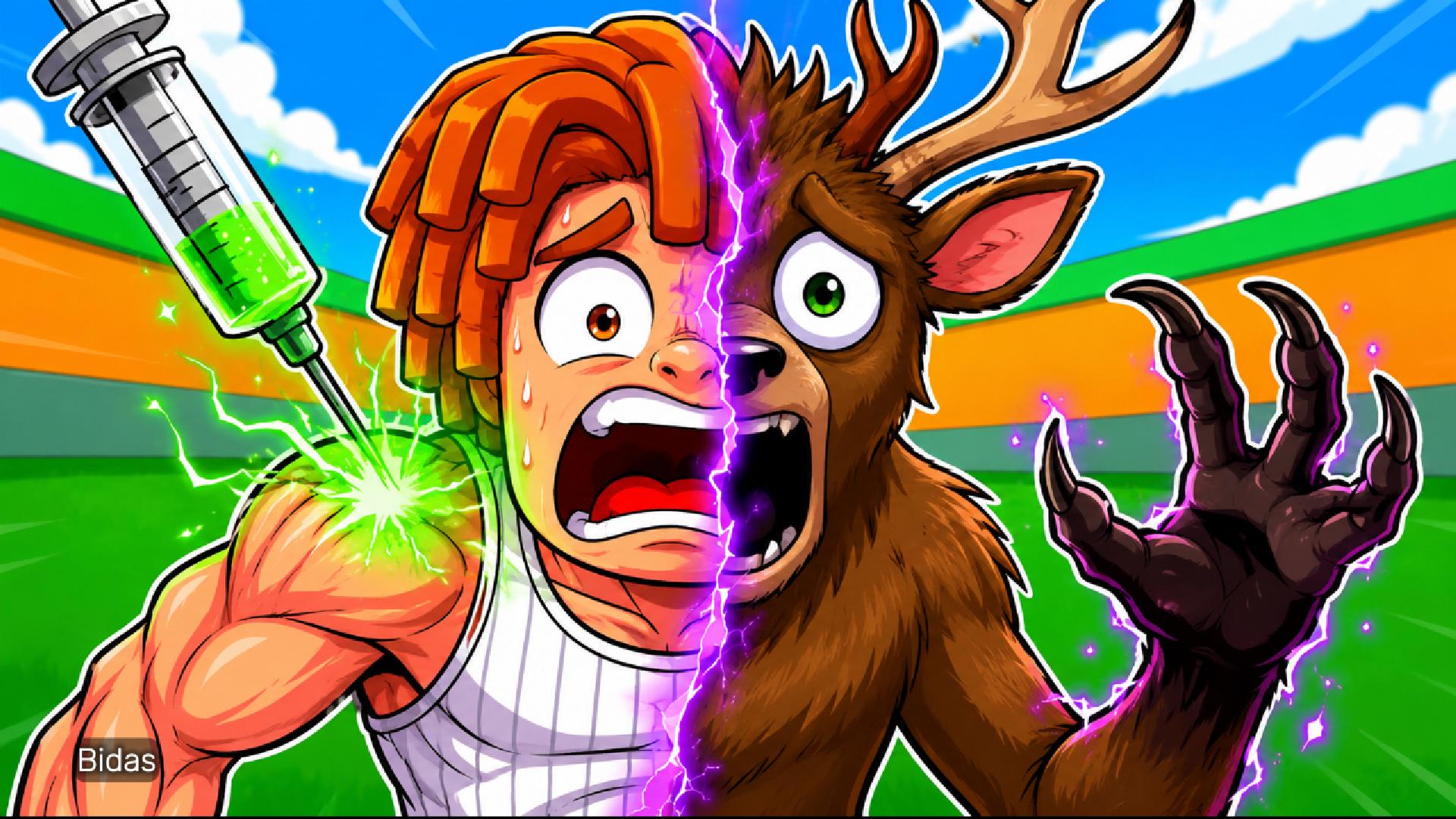 ROBLOX ! Bacon Hóa HƯƠU Trong Steal A Brainrot Bidas 📍Blox Fruits