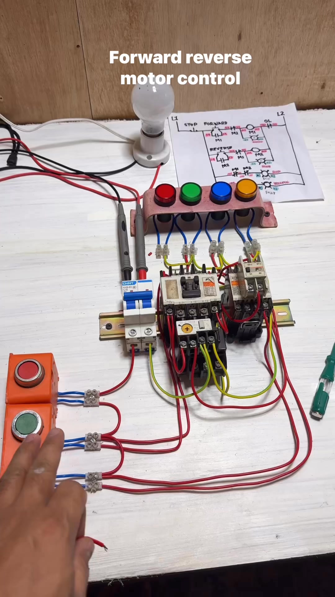 Motor control forward reverse #ElectricalTutorial #everyone #highlights ...