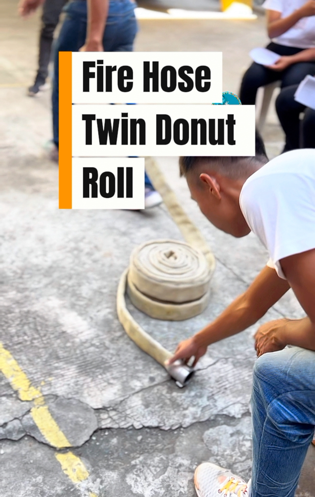The TWIN DONUT FIRE HOSE ROLL keeps both hose ends accessible for rapid ...