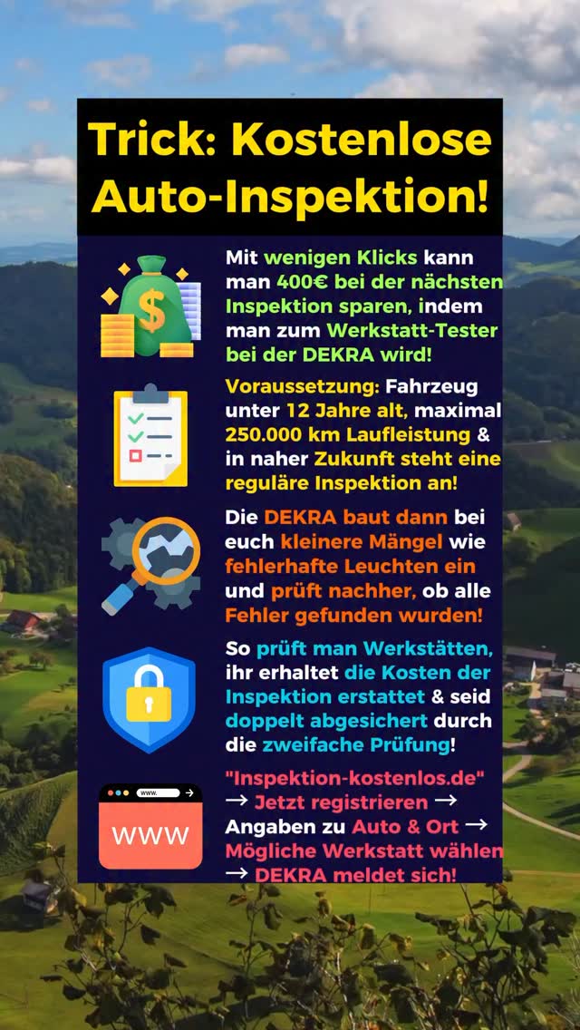 Erstaunlich Kosten Fr Eine Inspektion Ebenbild