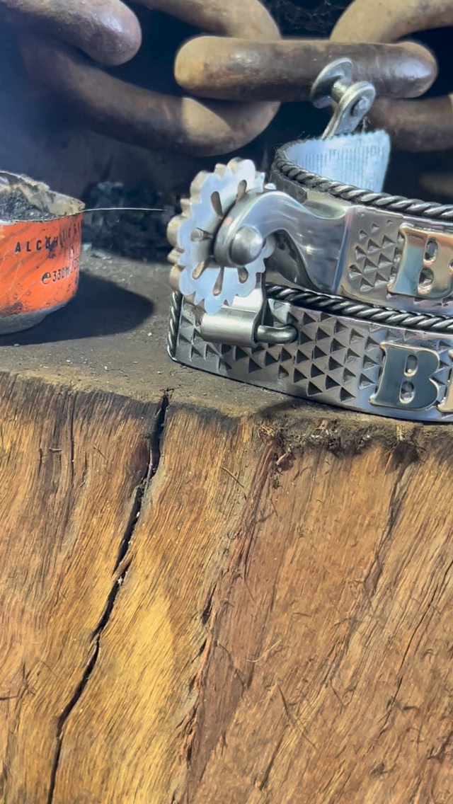 Ladies size heal band spurs heading to work #handmade #rasp #australia ...