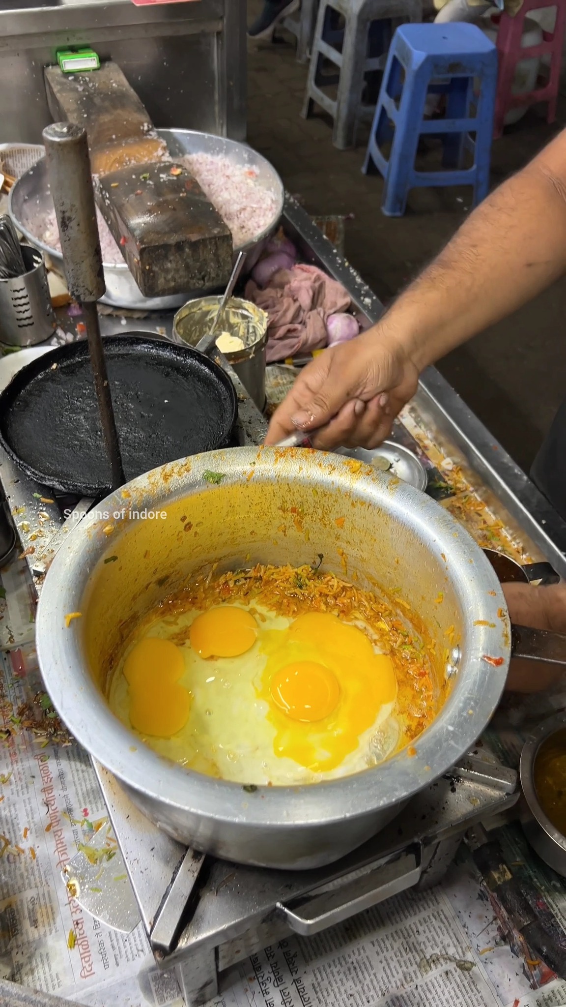 Patila Egg Rice Making In Kolhapur | Spoons of Indore | Facebook