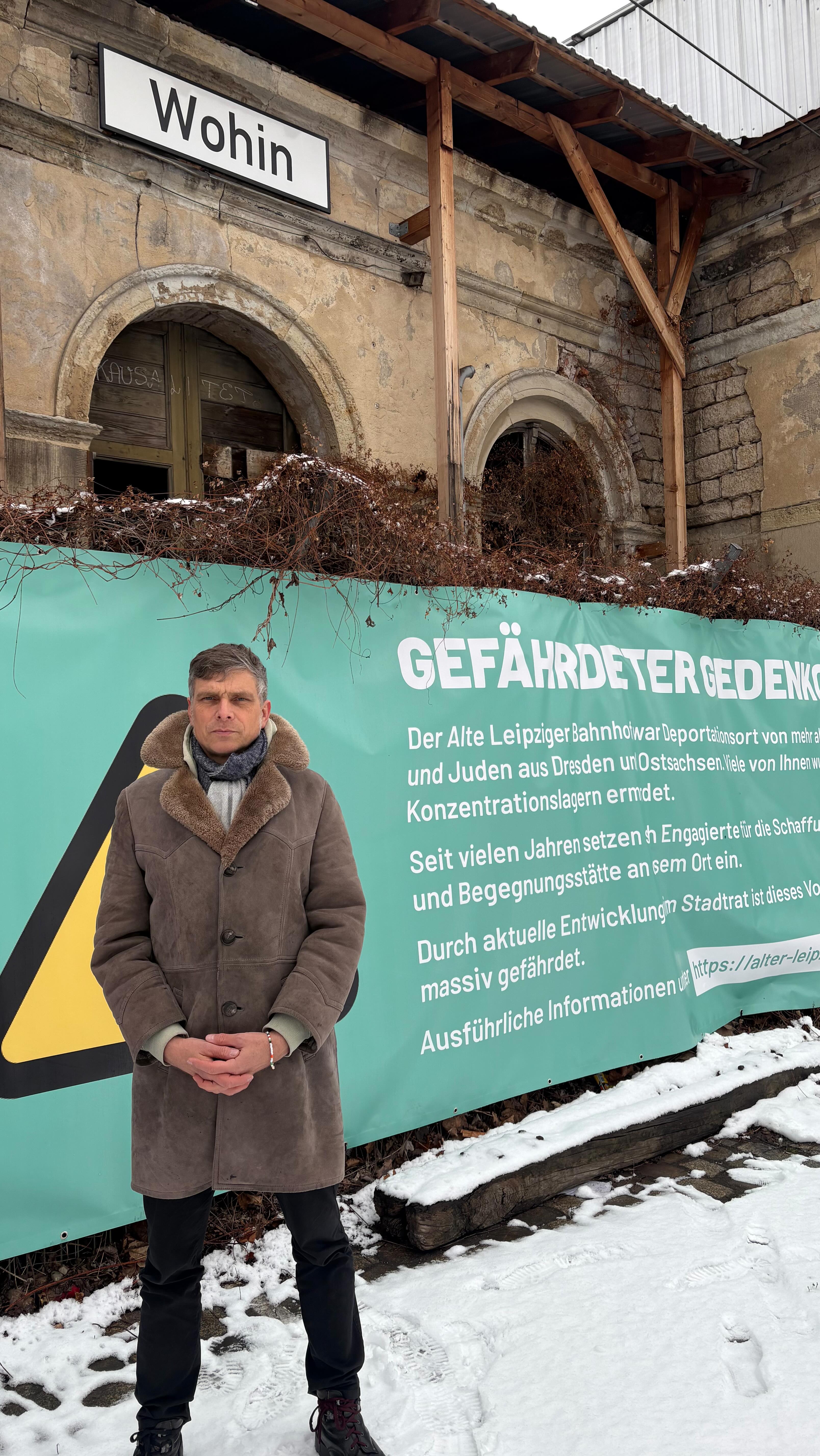 Am 27. Januar gedenken wir auch am Alten Leipziger Bahnhof in Dresden ...