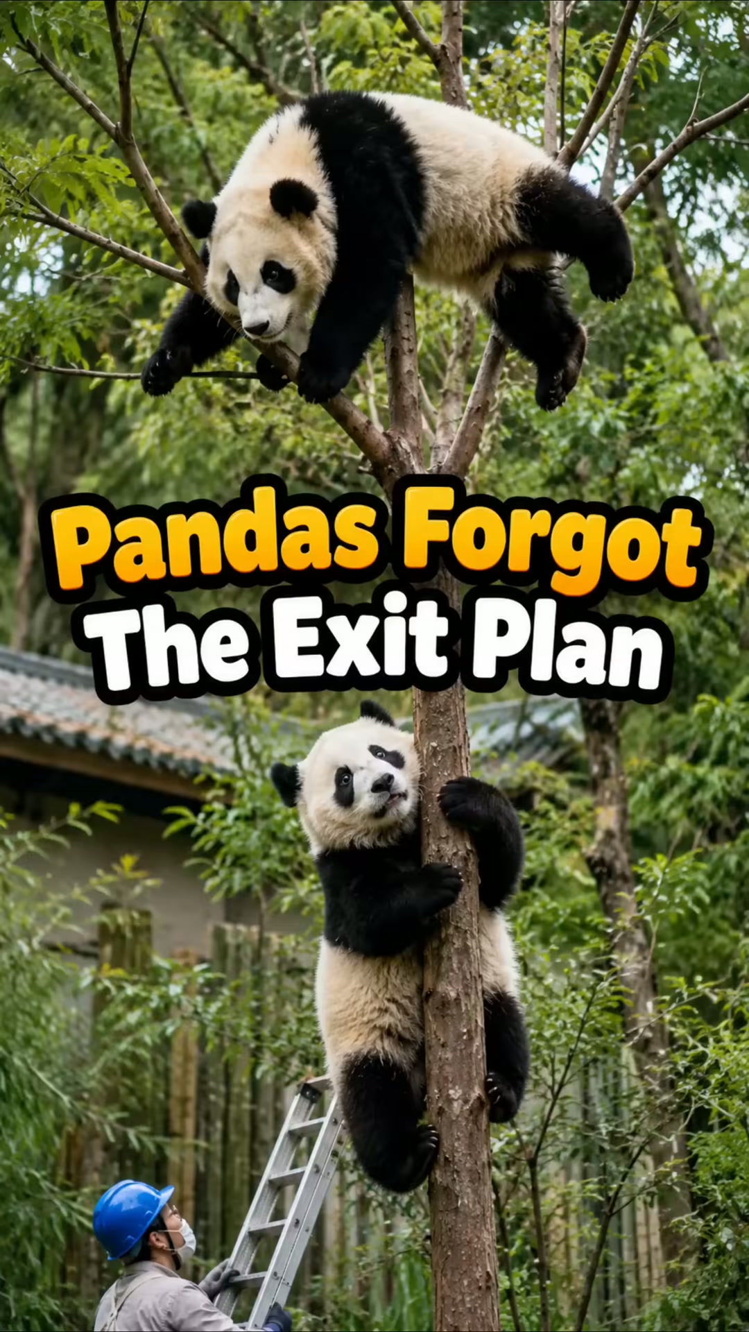 The adorable escape of a panda cub that caused a panic at the zoo