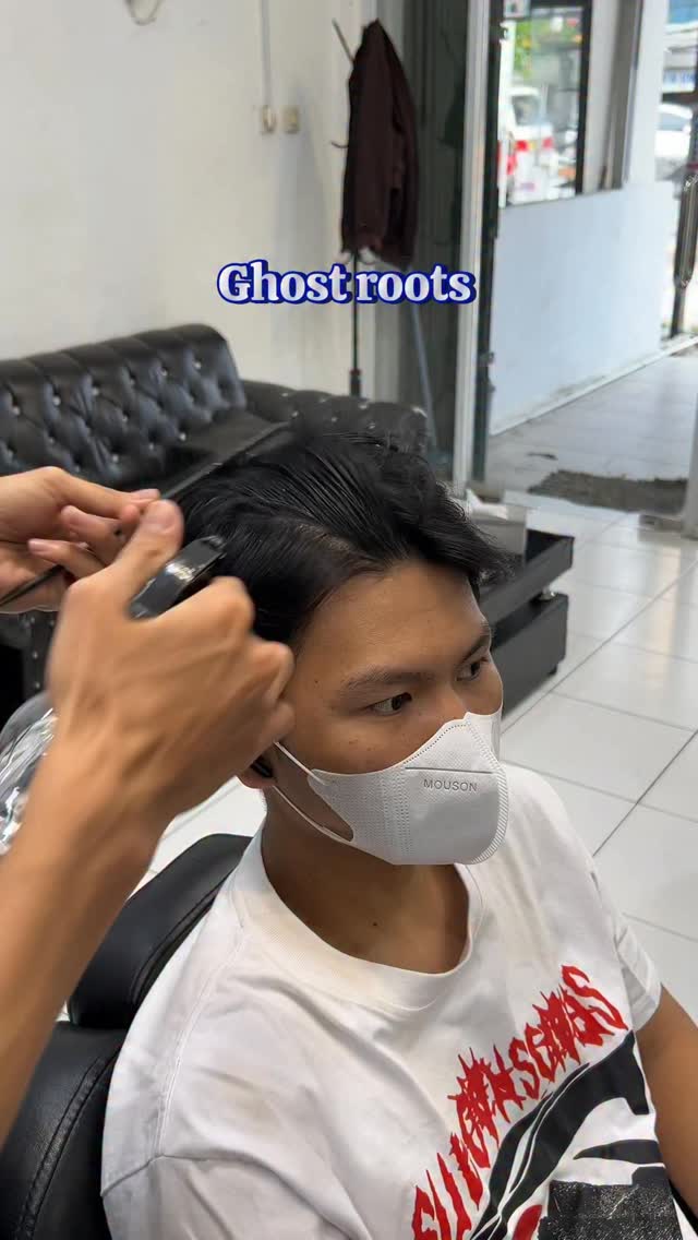 Ghost roots ‼️😱🫣 Red or Blue 🤔 silakan komen di bawah👇 #barbershop # ...