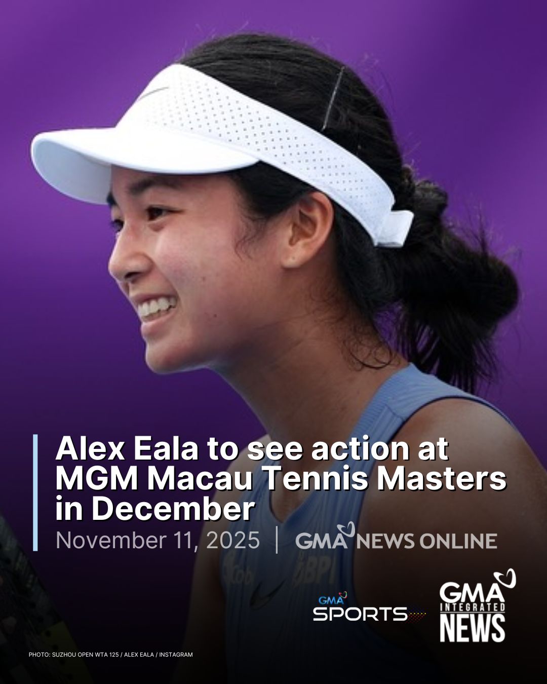 BEST OF LUCK, ALEX! 🇵🇭 Alex Eala is swinging back to action as the ...