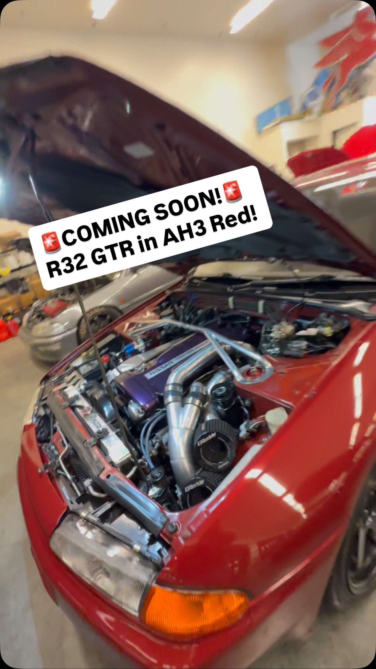🚨COMING SOON!🚨 R32 GTR in the oh so beautiful AH3 Red! Such a rare ...