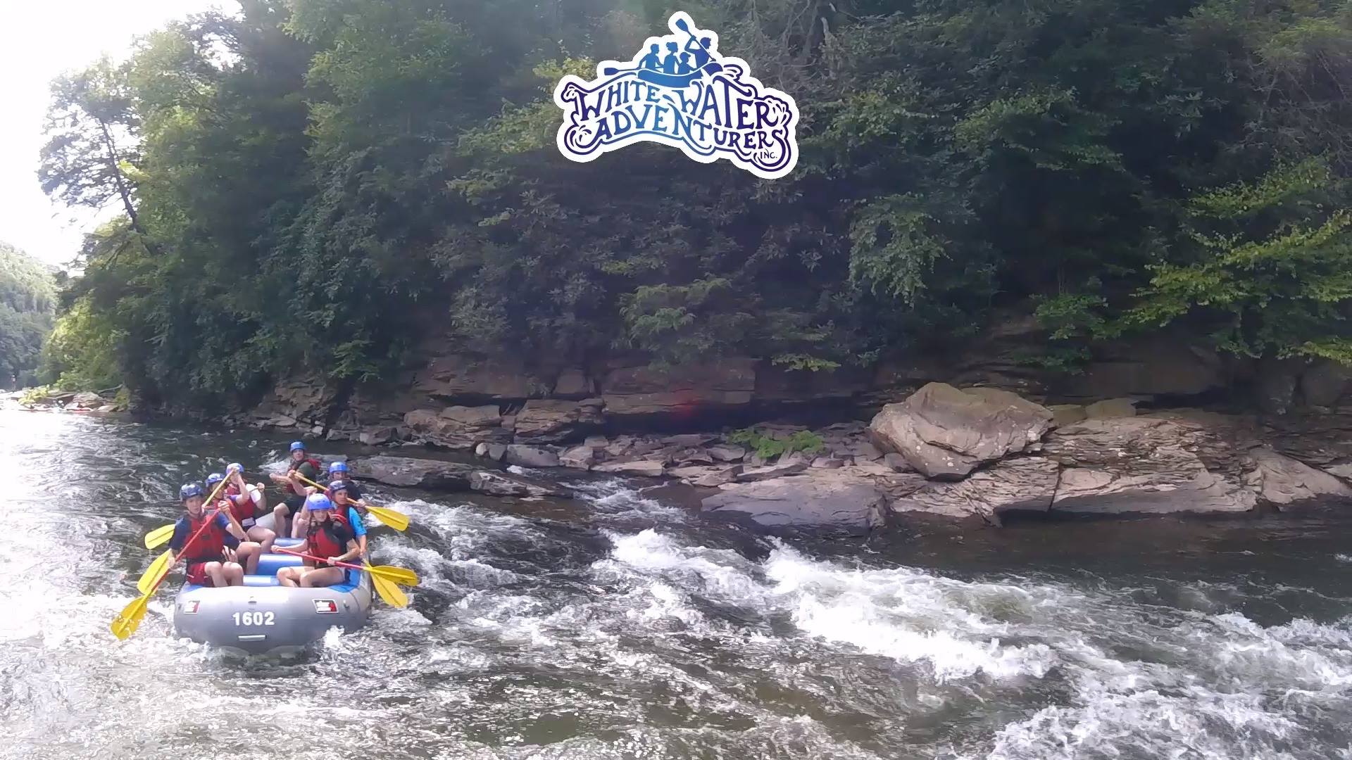 Dimple Rock Rapid on the Lower Yough Class III River in Ohiopyle PA ...