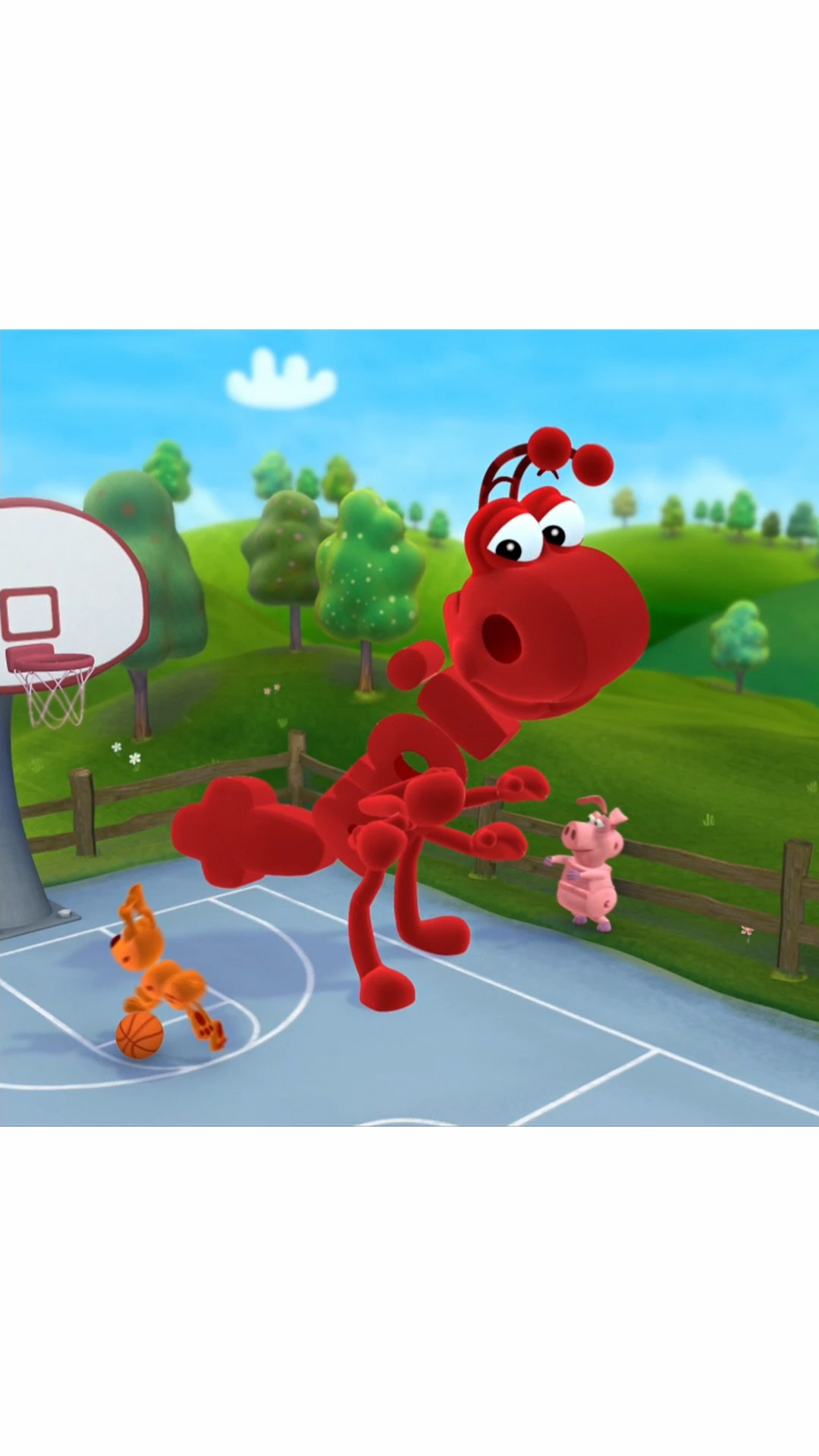 Giant! Giant! Giant! #Ant #basketball #wordworld | WordWorld
