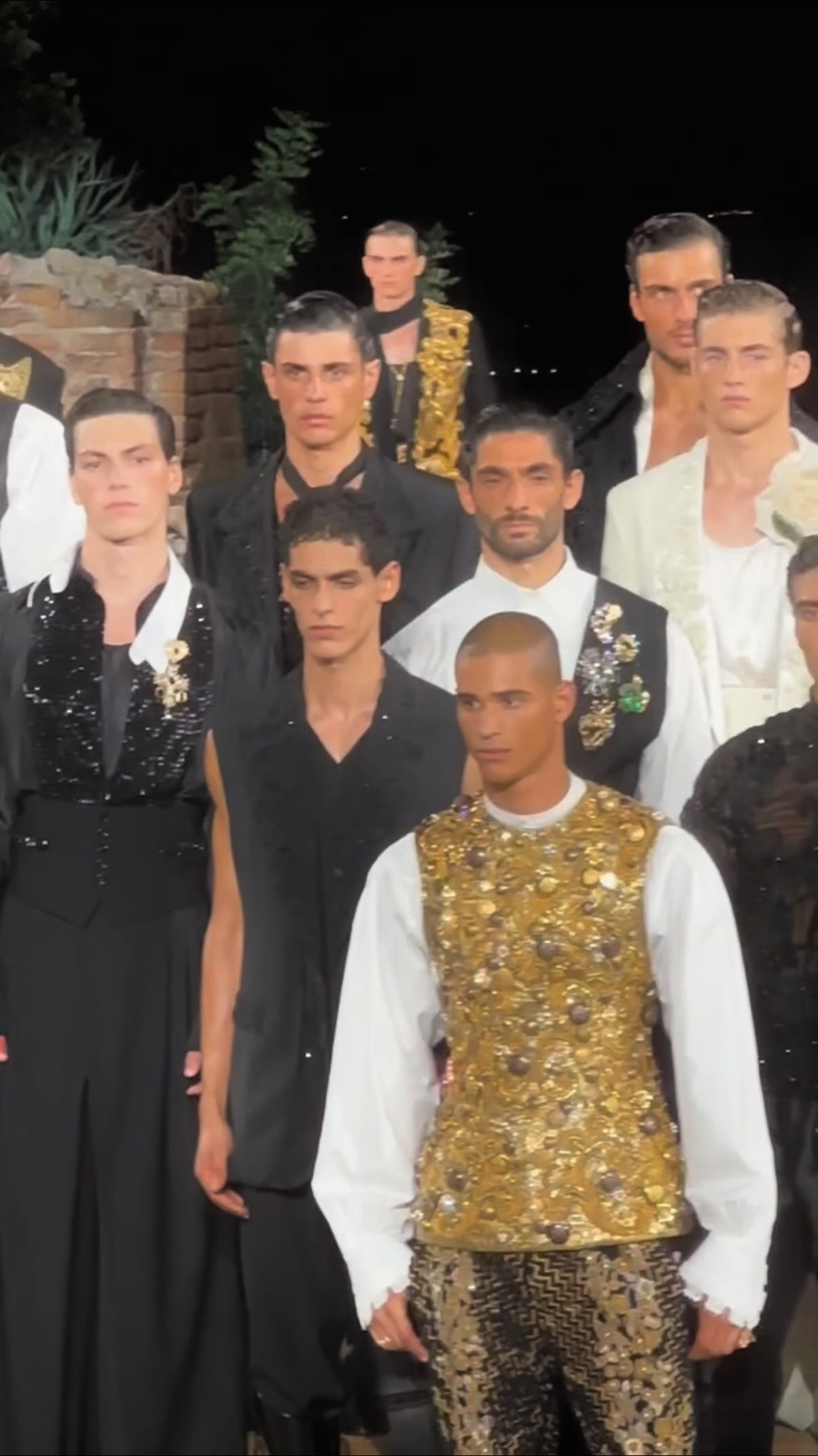 Dolce and Gabbana's Alta Sartoria collection took the stage at