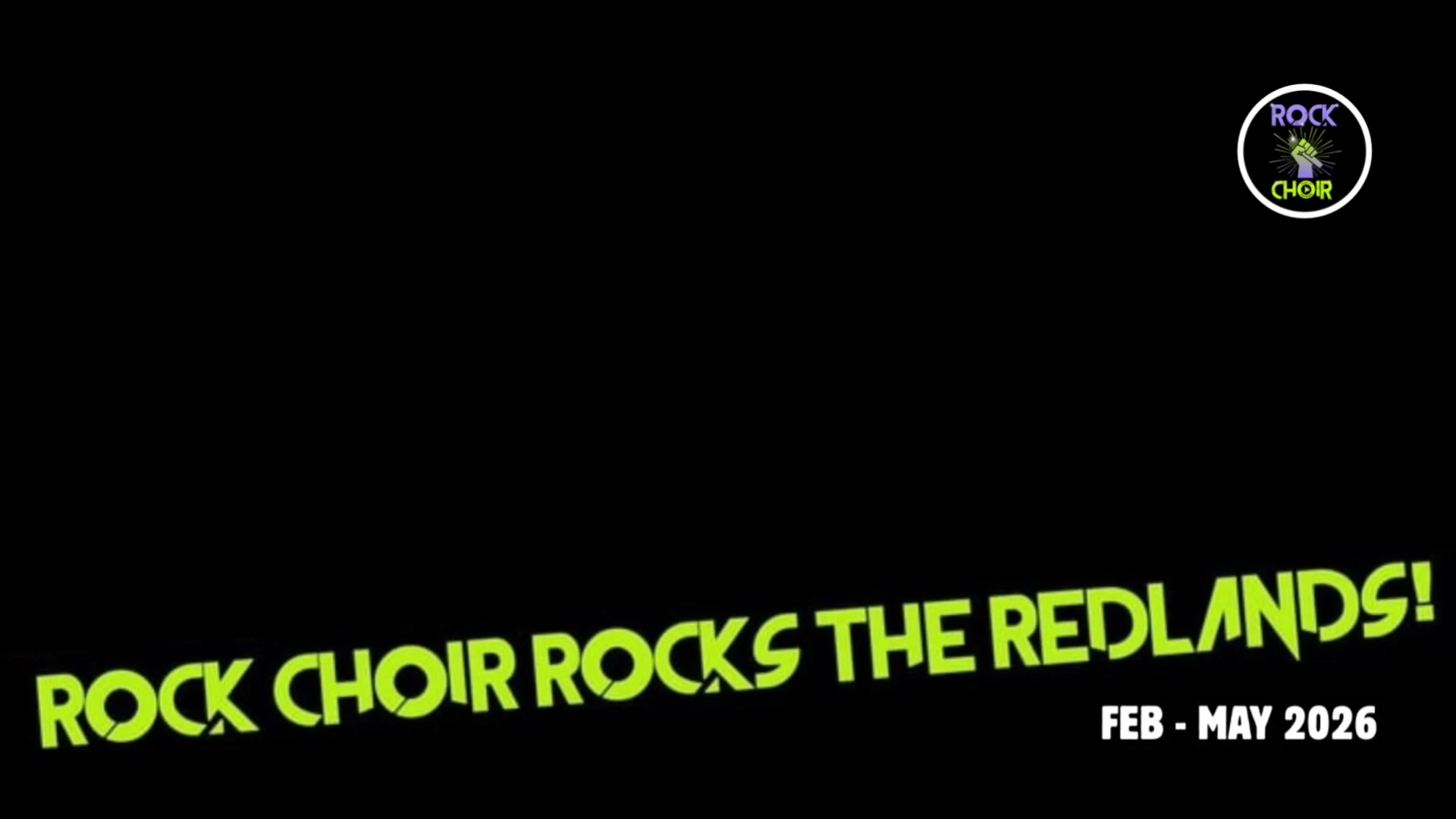 😎🤟😎REDLANDS😎🤟😎BRISBANE😎🤟😎 ROCK CHOIR ROCKS THE REDLANDS QLD No ...