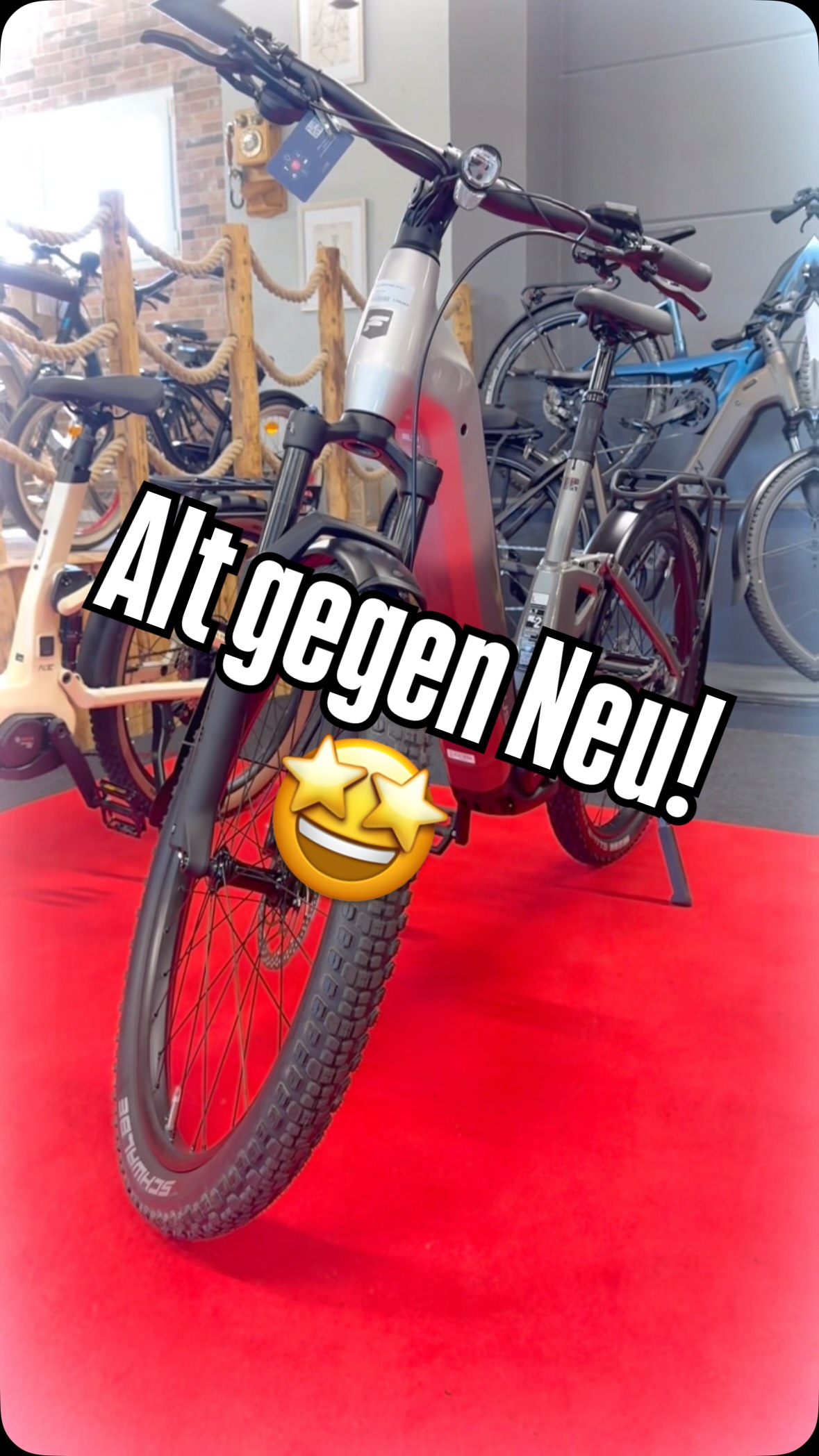 klapprad design PACTO EIGHT – Faltrad – 20 Zoll – Tiefeinsteiger – 6-Gang Shimano – Lavendel/Schwarz/Patrol-Grün Leather Collar Wähle dein Motiv:Giraffe KlickFix PhonePad Smartphone-Halterung inkl.