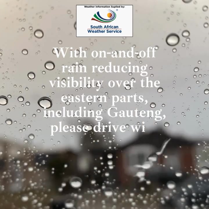 Weather advisory: Please drive with caution. Roads are wet and slippery ...
