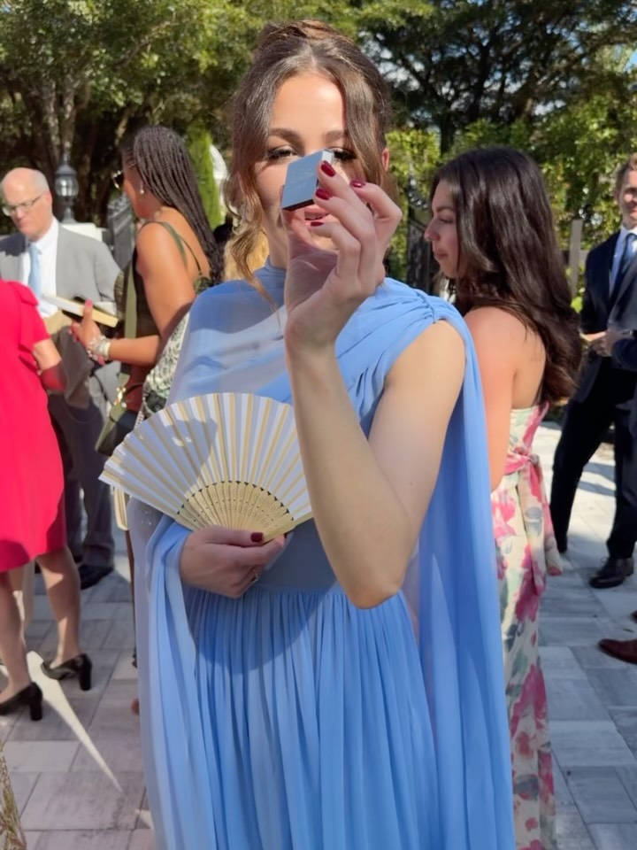 chloe lukasiak blue dress Christi on Reels Size:Medium Ridge Knob Polina Ivanova Atelier | no_serger
