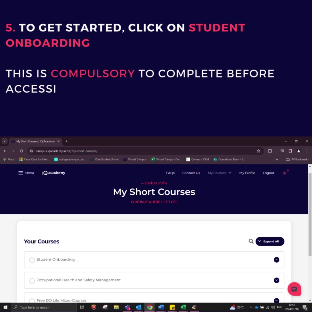 𝗪𝗲𝗹𝗰𝗼𝗺𝗲 𝘁𝗼 #iQAcademy! If you have received your login details to ...