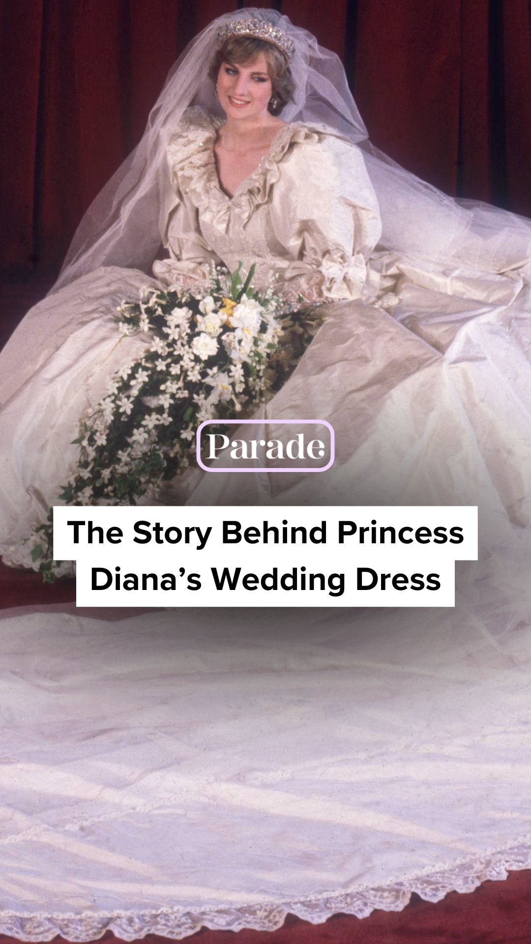 lady diana wedding dress Princess and King Charles anniversary was earlier this week, and we're taking a look back at Diana's that crumpled on the way to the church!, Read about about the wedding day at CollectionVintageEw
