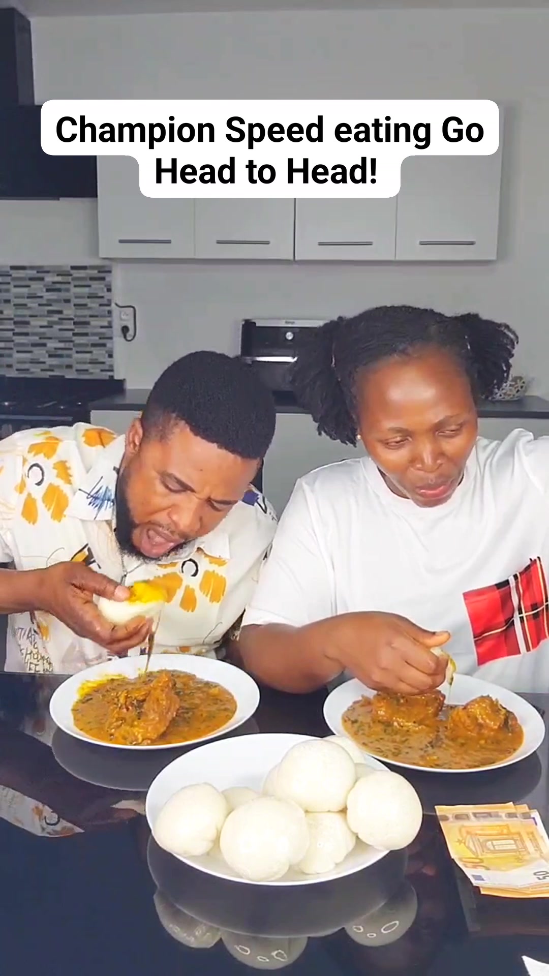Champion Speed Eating Go Head to Head! #mukbang #fbreels #viralreels # ...