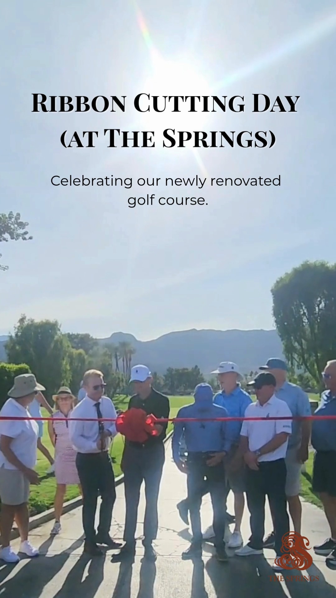 A milestone moment at The Springs — General Manager Chris Rhodes cut ...
