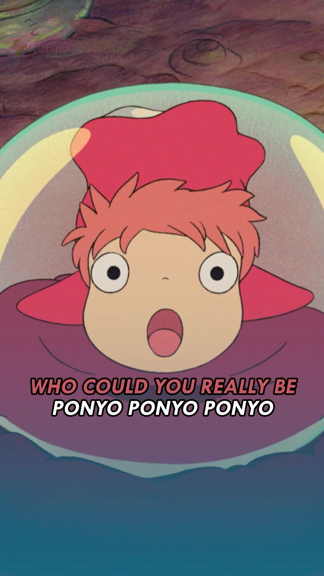Ponyo, Ponyo, Ponyo, fishie in the sea! 🎶🌊 Don't miss out when