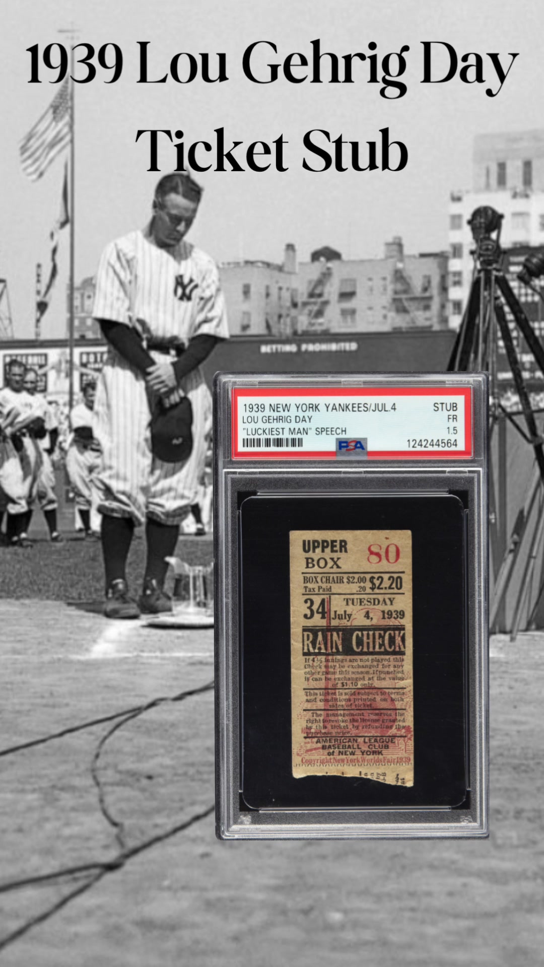 Over 60,000 fans attended one of MLB’s most poignant events, Lou Gehrig ...