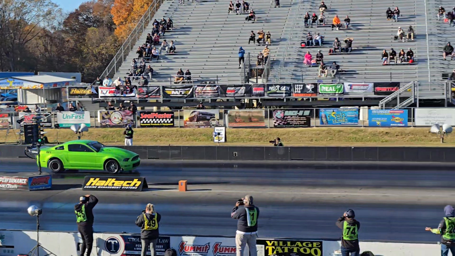 Brett LaSala goes into the 5 second zone with the Snot Rocket Mustang ...