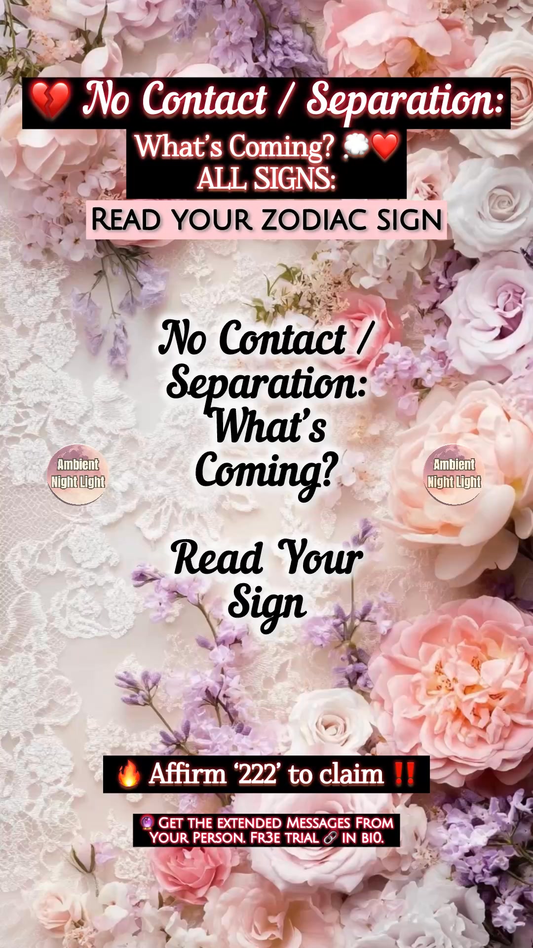 🖤 NO CONTACT / SEPARATION 💔 What’s Coming? 💭 ️ (Read Your Zodiac Sign ...