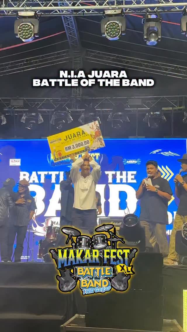 Tahniah N.I.A. 🏆 Juara Battle Of The Band THR Gegar @ Makar Fest XL ...