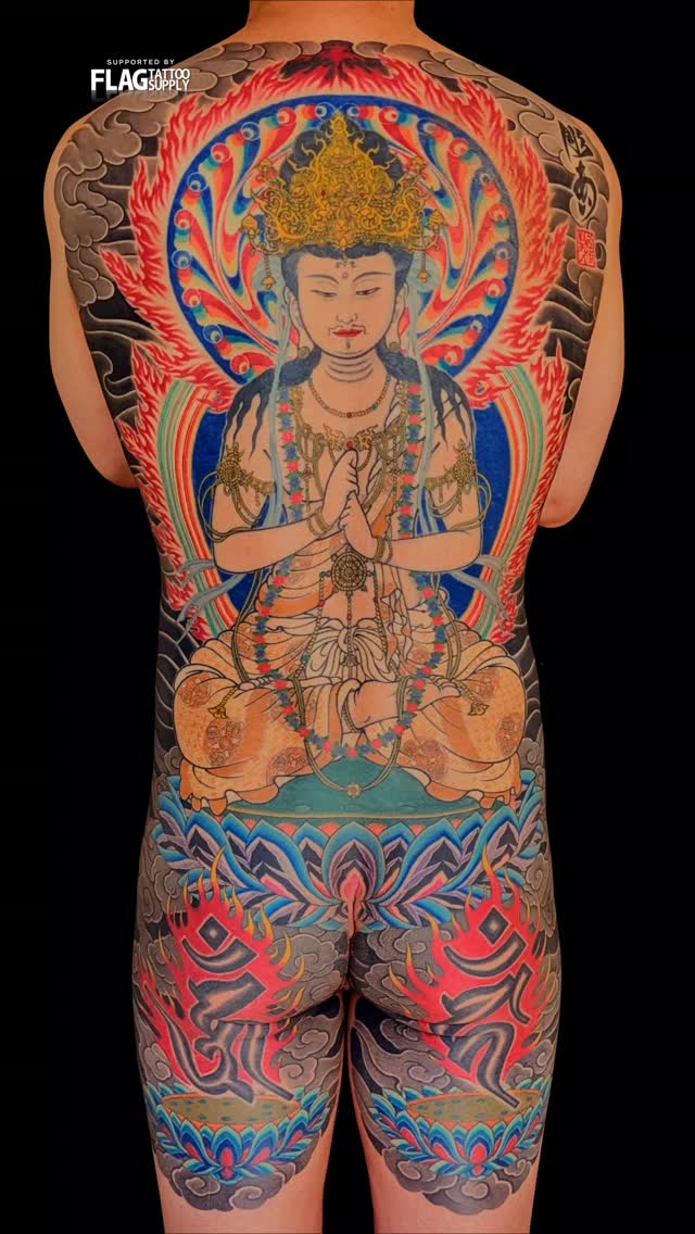 騎龍観音 #kannontattoo in progress! #彫あい #世田谷刺青 #刺青 #和